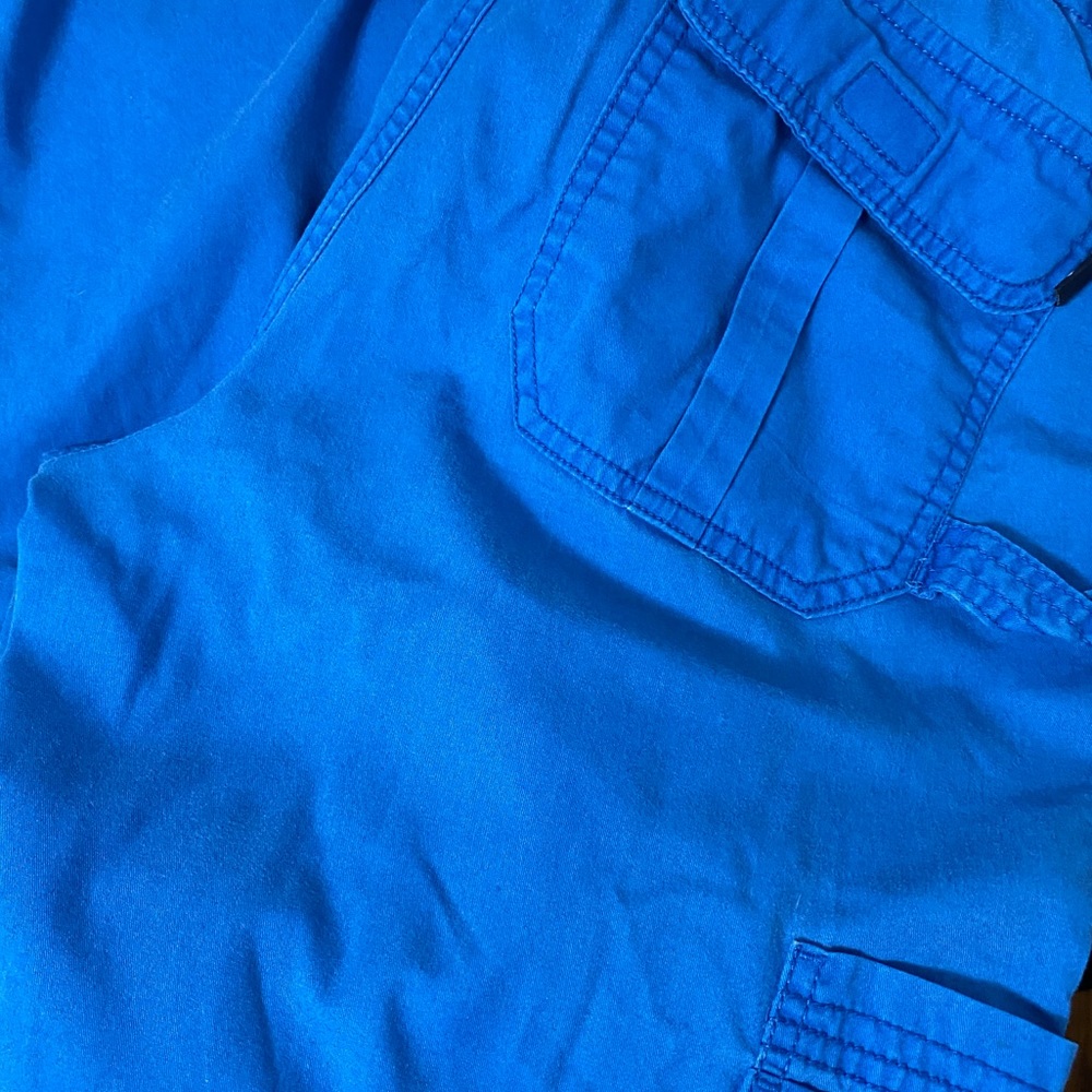 Koi Lindsey Scrub Pants in blue.